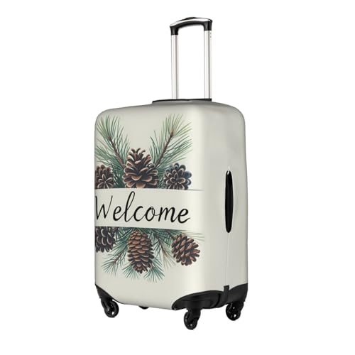 Travel Luggage Cover Welcome Christmas Fashion Washable Baggage Suitcase Protector Fit For Luggage X-Large2