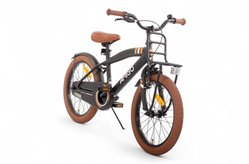 AMIGO 2Cool - Kinderfahrrad Jungen - 18 Zoll - Mit Rucktrittbremse und...