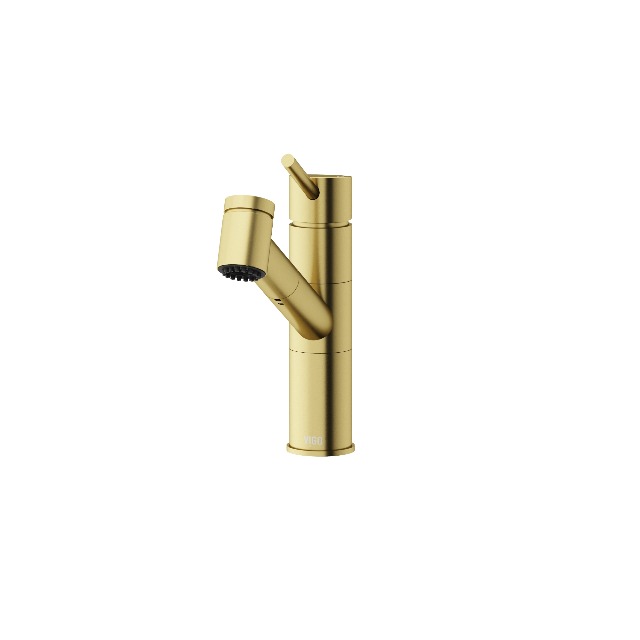VIGO Branson 9'' H Single Handle Pull-Out Sprayer Kitchen Faucet