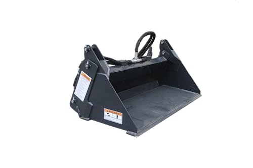 Wolfequip 48" Mini Skid Steer Bucket Combo Multi Combination Attachment for Digging, Grading, Lifting & Dumping