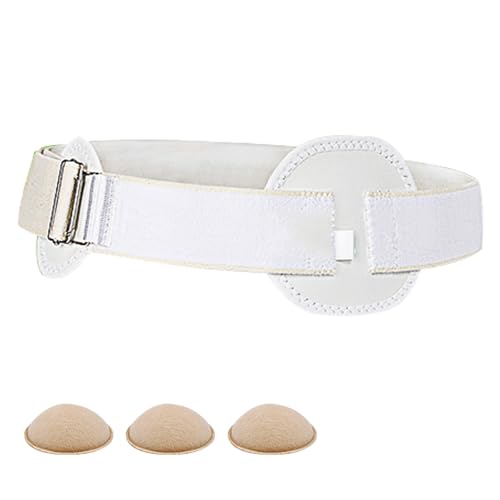 YZWZZXC Umbilical Hernia Belt for Men, Hernia Belt, Cotton Material, with 3 Pressure Pads, Elastic Waistband, Buckle Fixing, for Navel, Incision, Upper Abdomen(Medium)
