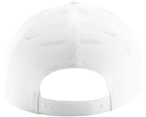 Image of Flat Bill Snapback Mesh Hats | Fits OSFM & XXL Big Head | Blank Solid Color Adjustable Trucker Hat for Men