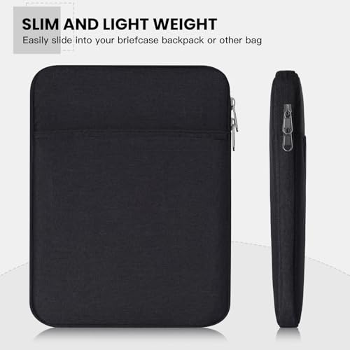 Image of iPad mini Sleeve, Shockproof 7.9-8.3 inch Tablet Sleeve for iPad mini 7 /6 /5 /4 /3, Amazon Fire HD 8 /8 Plus, Samsung Galaxy Tab A7 Lite 8.7, iPad mini Pouch Bag, Black