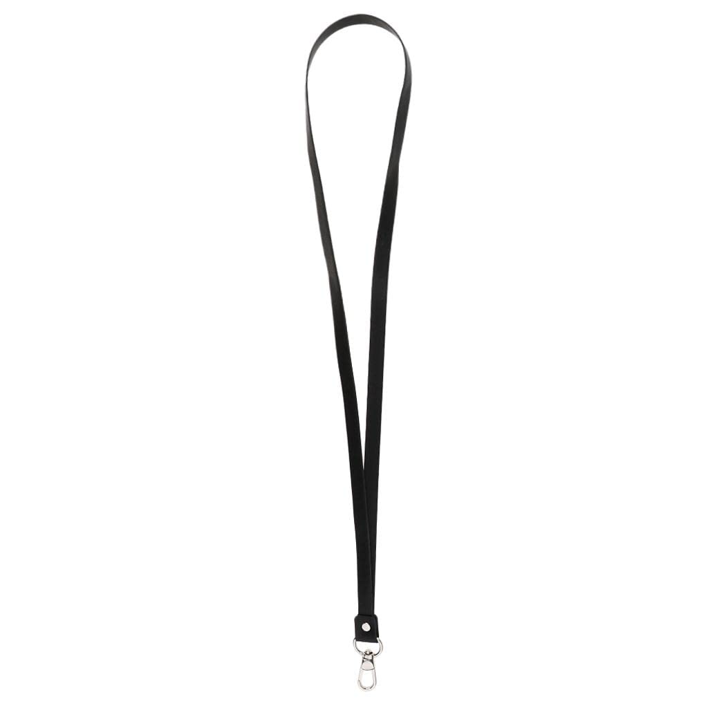 ARTISOUL® 2xPU Leather Neck Strap Lanyard Metal Clips for ID Cards Badges Black | Clothing Shoes & Accessories | Mens Accessories | ID & Document Holders-image-9