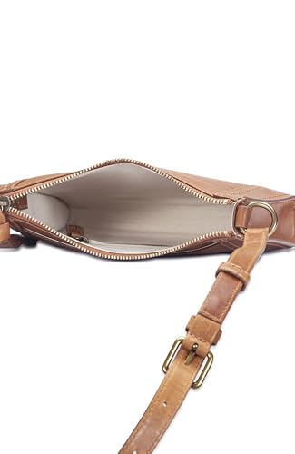 Image of Frye Women's Melissa Zip Crossbody Bag, Stylish Handbag with Adjustable Strap & Pockets