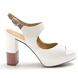 AUDLEY - Bicolor Leather Audley Heeled Sandals with Platform - 20993LION - 37.5