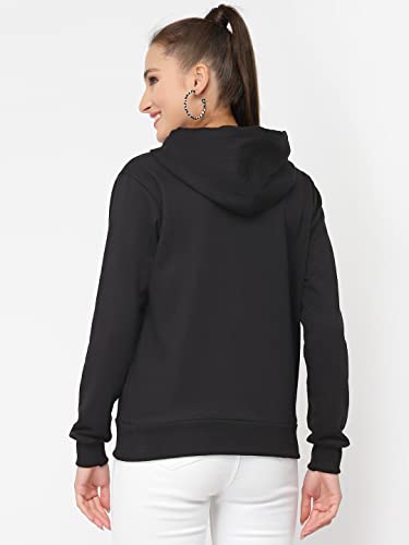Image of UZARUS Women's Cotton Fleece Stylish Sweatshirt Hoodie
