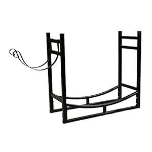 Brandhoutrekken Brandhout rack hout opslag log houder met kindling houder indoor outdoor heavy duty brandhout log rack…