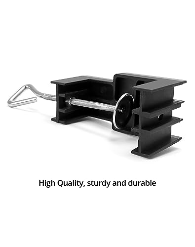 Image of QWORK 2 Pack Rotary Tool Round Grinder Telescopic Hanging Stand Holder with Table Clamp, Flex Shaft Hanger Stand Tool for Household Instustrial Outdoor