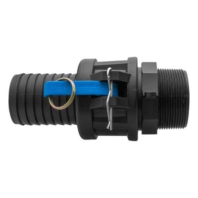 Camlock Type F and C Hose Coupling Set 2 Inch Polypropylene PP - Male Adaptor and Female Hose Tail Cam and Groove Quick Connect Fittings for Water Irrigation Chemical Fluid Transfer