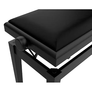 Audibax KB600 Black – Banc de piano ou de clavier – Banc de piano pliable très résistant – Hauteur réglable de 47,5 à 56… - Les Beatles, Paul McCartney, John Lennon, RIngo Starr, George Harrison Audibax KB600 Black - Banc de piano ou de clavier - Banc de piano pliable très résistant - Hauteur réglable de 47,5 à 56… – Image 5