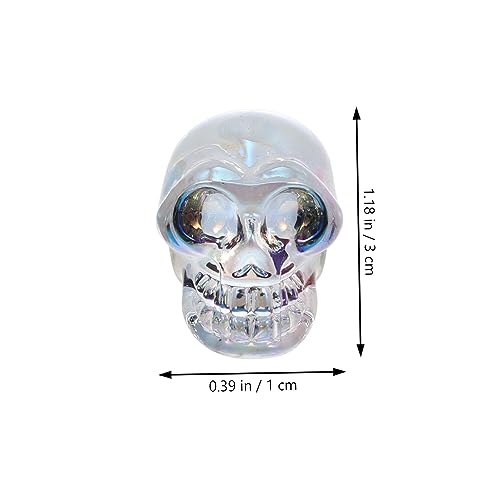 Estatua de calavera calavera de cristal para decoracion del escritorio de oficina y esqueleto 5