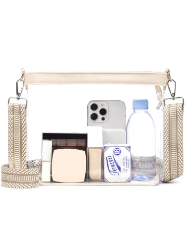 Image of Clear Bag for Stadium Events, Clear Purse for Women Crossbody Bag Stadium Approved for Concerts Sports Festivals