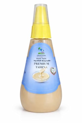 Home Taste Premium Tahina 300g 100% Pure Sesame Paste Rich Creamy Texture No Additives or Preservatives Ideal for Hummus Dips and Dressings
