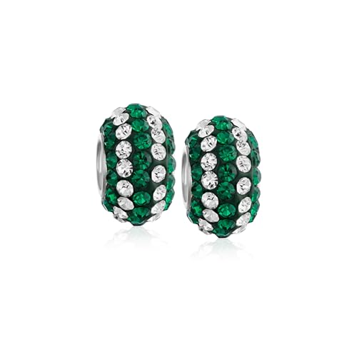 Abalorios Separadores de Cristal de Joyería para Regalo de Mujeres y Adolescentes en Cumpleaños