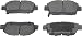 Wagner ThermoQuiet QC1249 Ceramic Disc Pad Set, Front
