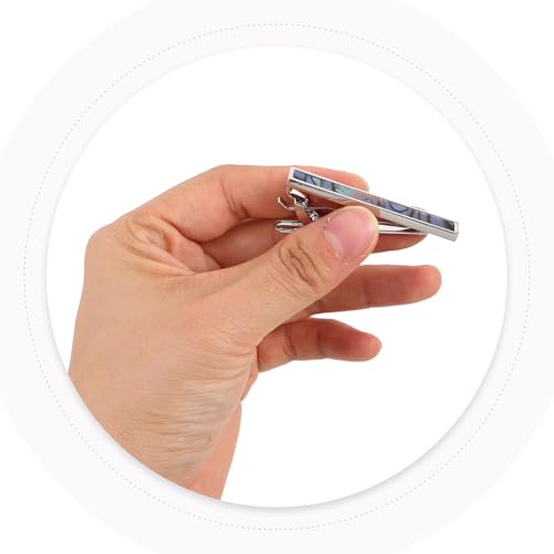 Clip de corbata para hombre de concha Operitacx para obsequios 4