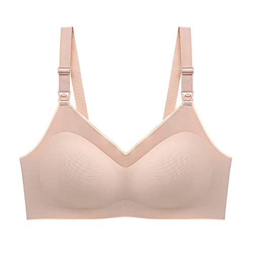 Soutien-gorge allaitement grande taille WENJUN chair 4XL ultra doux et non double