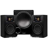 Fluance Ri71 Reference Powered Bookshelf Speakers with High Performance AMT Tweeters, 5” Drivers, 120W Amplifier, HDMI, Bluetooth, DB10 Subwoofer, and Premium Subwoofer Cable
