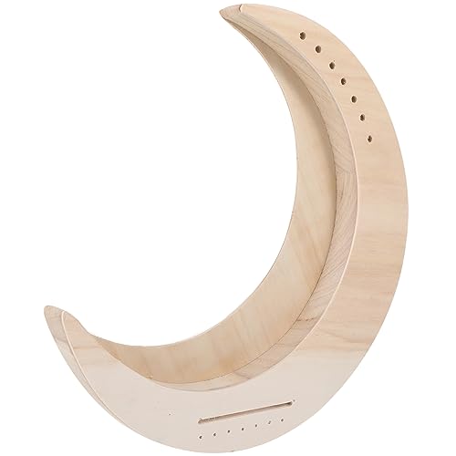 COSMEVIVI 7 String Moon Shaped Lyre Harp String Instrument Portable Design for present for Music Lovers DIY Friendly Unfinished Surface