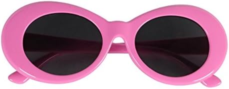 Retro Thick Frame Clout Goggles-Inspired By Kurt Cobain Sunglasses (Pink)