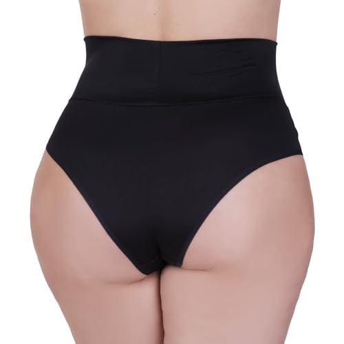 Kit 3 Calcinha Plus Size Cintura Alta Tanga Grande Cós Alto 50 52 54 56 Thamires Plus (BR, Numérico,