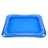 VGEBY Casa de Muñecas Piscina Inflable Mesa de Juegos Acuáticos en Miniatura de PVC 60x45x6 Cm con Diseño de Piscina Azul Realista Muñeca Compacta Juguete de Natación para Niños de Viaje en el Patio