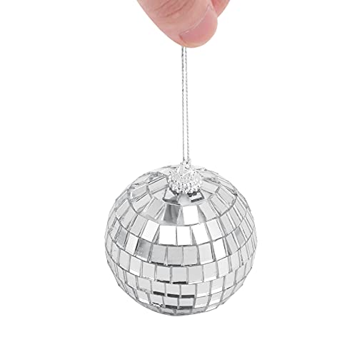 Seahelms Spiegel Disco Balls,Zilveren Partij Opknoping Bal voor Bruiloft Thuis Party Scene Verjaardag Party Decoratie Verlichting Effect (4 stuks) - Image 7