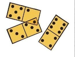 Dominoes Double-Six de 28 pièces transparents pour rétroprojecteur de cours