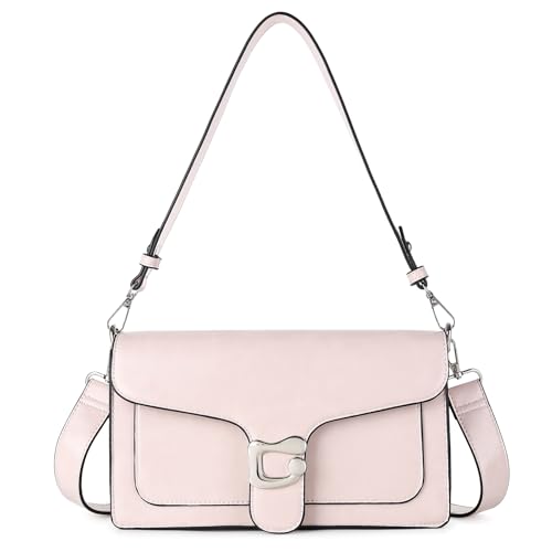 Petit sac bandoulière rose modulable avec ses deux sangles amovibles