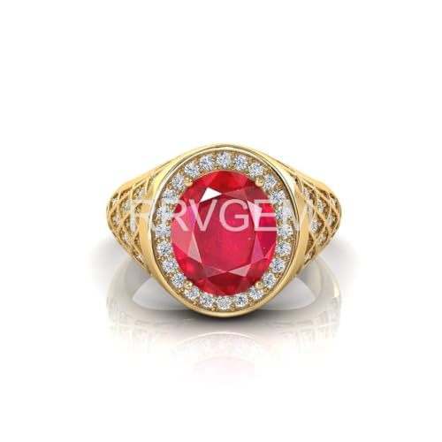 Bague fait main avec rubis et plaqué or pour sublimer vos tenues du quotidien et de soirée