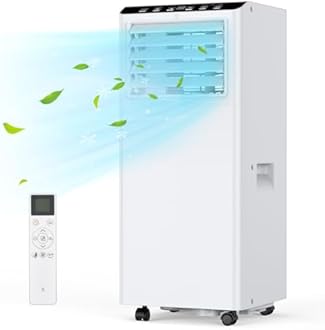 Acekool Air Conditioner, 4-In-1 Portable Air Conditioner 7000 Btu With Sleep Mode, Cooling & Fan With 2 Speed, Dehumidifier, Conditioning Unit With 24 Hour Timer Indow Kits for Home Rooms & Office