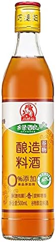 Qiaoxifu Cooking Wine 500ML, Green Brew Grain Brewing Rice Cooking Wine, 0% Add Food Additives, Chinese Cooking Wine