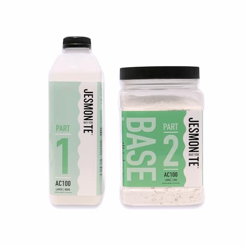 Jesmonite AC100 Eco-Resin Water-Based Casting Material for DIY Projects Two-Part Powder Base and Liquid Set Solvent Free Resin Alternative Large 2.5kg Set