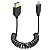 Duttek 8K Coiled Micro HDMI to HDMI Cable 1FT-4FT, 48Gbps HDMI to Micro HDMI 2.1 Cable Ultra Thin (8K@60Hz, 4K@240Hz) for Camera, Raspberry Pi 5 4, GoPro Hero, Cam Link Samsung G8,G9 and HDR Support