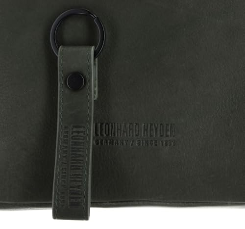 Bolso bandolera de cuero para hombre Leonhard Heyden Den Haag 6757 verde oliva oscuro 5