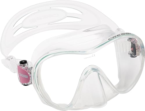 Cressi F1 Frameless Masks Clear/Clear/Pink