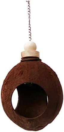 Cabilock Wooden Toys Cockatiel Toys Squirrel Toys Outdoor Toys Outdoor Hanging Birdhouse Outdoor Playset Hummingbird Nesting Hanging Food Dispenser Hummingbird House The Bird's Nest Bamboo