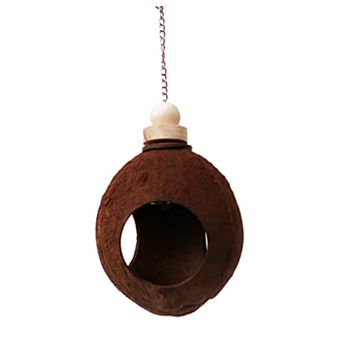 Cabilock Wooden Toys Cockatiel Toys Squirrel Toys Outdoor Toys Outdoor Hanging Birdhouse Outdoor Playset Hummingbird Nesting Hanging Food Dispenser Hummingbird House The Bird's Nest Bamboo #TOP25