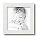 ArtToFrames 8x8 Inch White Picture Frame, This 1.25