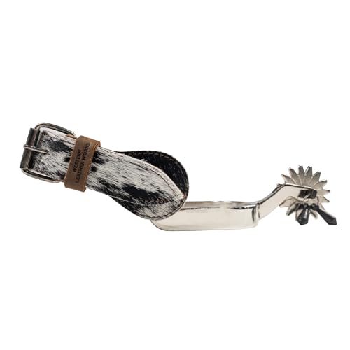 Set of 2 Single-Ply Spur Straps for Cowboy Boots, For Horse Rides, Equestrian Accessories, Full Grain Leather, Handmade, Furry3