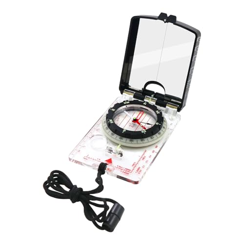 Camping Survival Compasses with Adjustable Declination Orienteering Map for Hiking Camping Navigating Orienteering Map