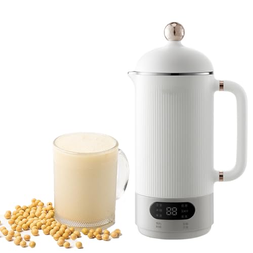 Máquina automática de leche de soja para leche de almendras casera, leche de avena y bebidas no lácteas con inicio retrasado, mantiene el calor y características de autolimpieza