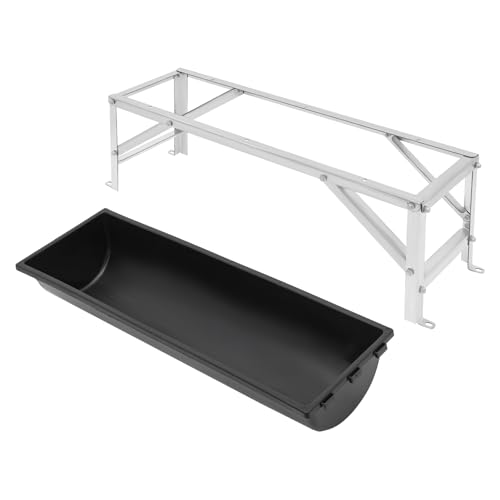 Livestock Feed Trough with Stand, 39", 9.25 gal, Heavy Duty