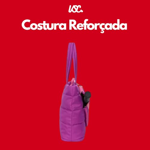 Raqueteira Beach Tennis Reforçada Bolsa Sacola Para Raquete (Roxo)