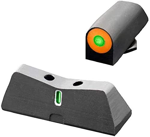 XS SIGHTS DXT2 Big Dot Night Sight for Glocks, Front and Rear Glow in The Dark Tritium Handgun Sights for Tactical Applications, Fits All Glocks (Orange, Glock 20, 21, 29, 30, 30S, 37, 40, & 41)