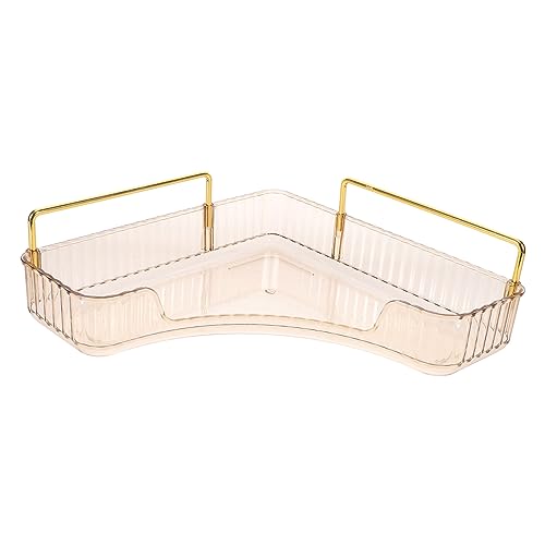 AOKWAWALIY Estante Triangular para Almacenamiento De Cosméticos. Organizador del Estante del Gabinete Aparadores Muebles Bajo Lavabo Cajas Organizadoras De Tocador Esquina Metal