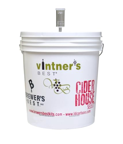 Fermenting KIT 7.9 Gallon Primary Fermenting Bucket with Airlock and Drilled Grommeted Lid
