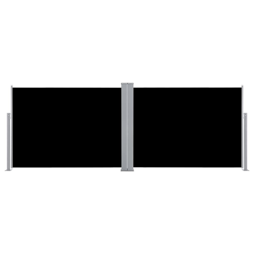vidaXL Toldo Lateral retráctil Negro 100x1000 cm