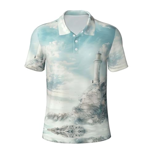 Polo à manches courtes homme anti-transpiration pour rester frais au bureau et au sport